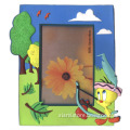 bulk production embossing little yellow bird engraving silicone frame photoes